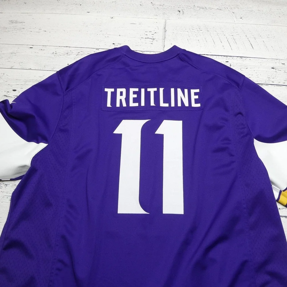 Minnesota‎ Vikings Jersey Mens 4XL Purple NFL Football Nike On Field Custom